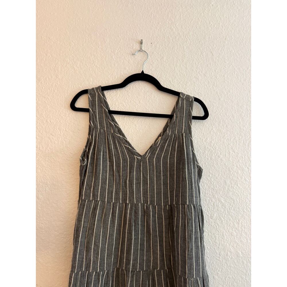 Marine Layer Corinne Striped Maxi Dress Gray Small - Picture 4 of 5